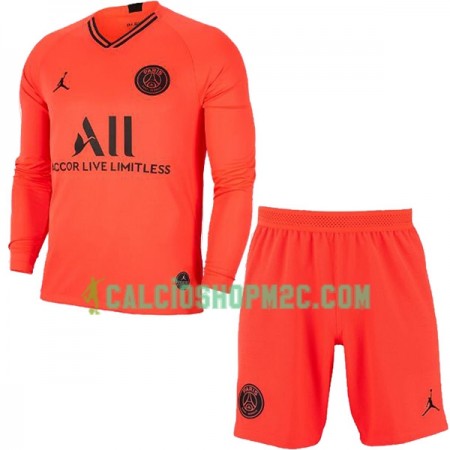 Paris Saint Germain KIMPEMBE 3 Bambino Maglia Trasferta 2019/2020 Manica Lunga (+ Pantaloncini)